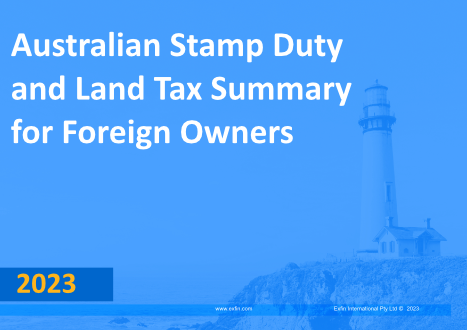 Australian Stamp Duty and Land Tax Summary for Non-Residents